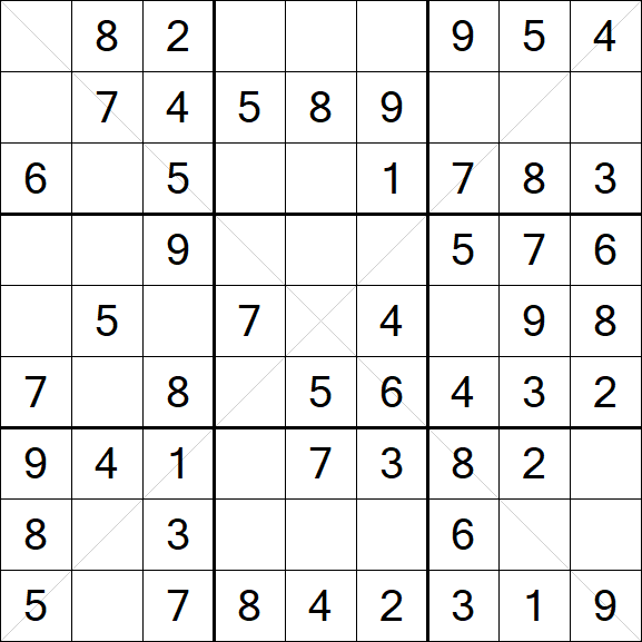 Sudoku X - Easy