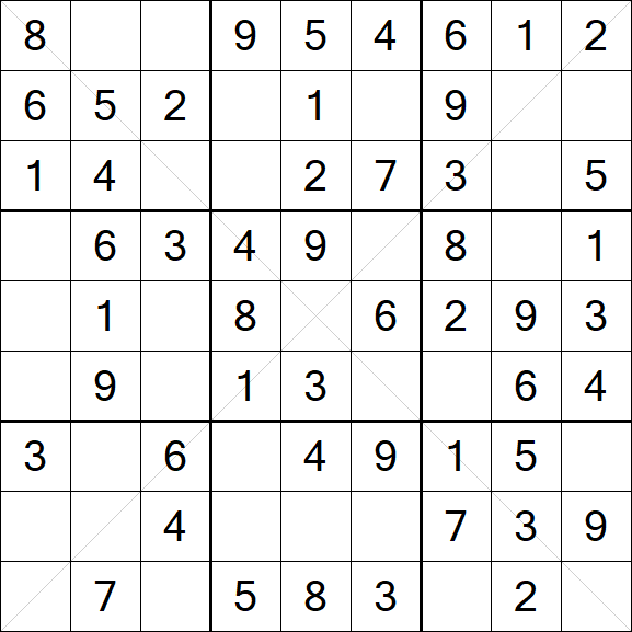 Sudoku X - Easy