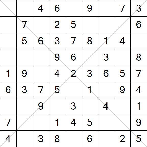 Sudoku X - Fácil