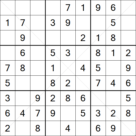 Sudoku X - Fácil