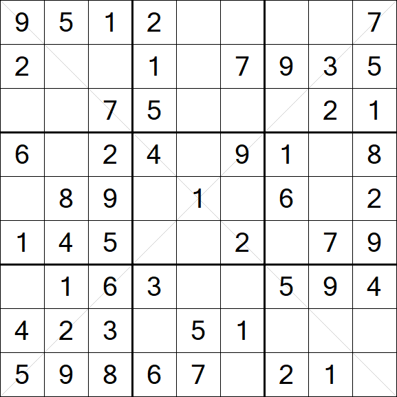 Sudoku X - Fácil