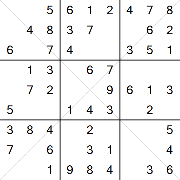 Sudoku X - Easy