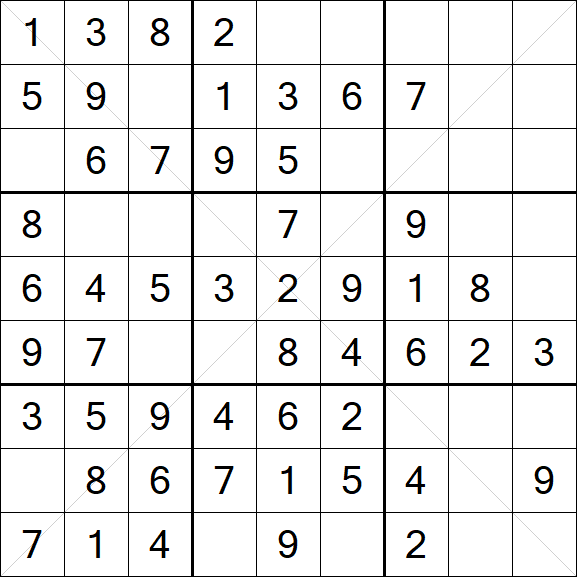 Sudoku X - Fácil