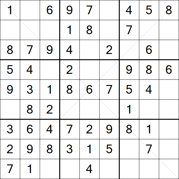 Sudoku X - Fácil