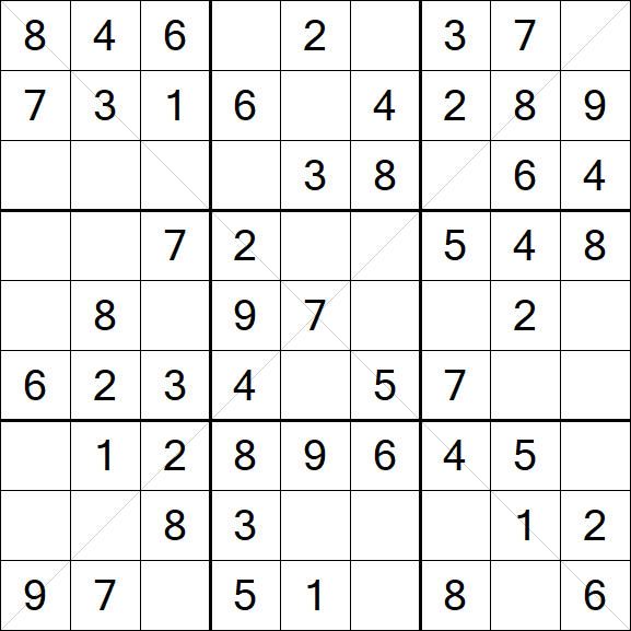 Sudoku X - Fácil