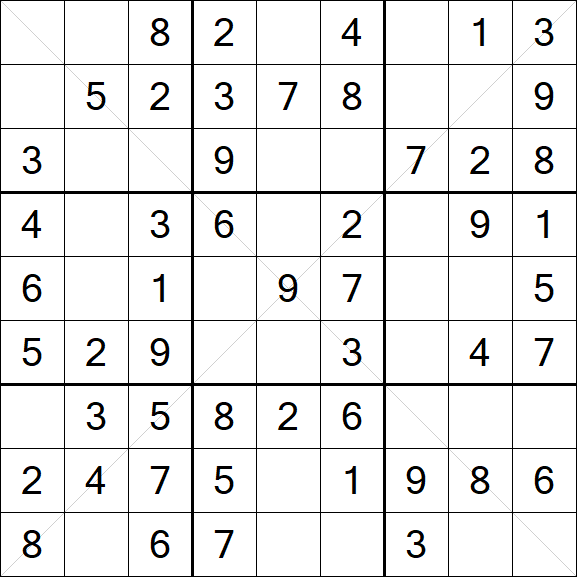 Sudoku X - Fácil