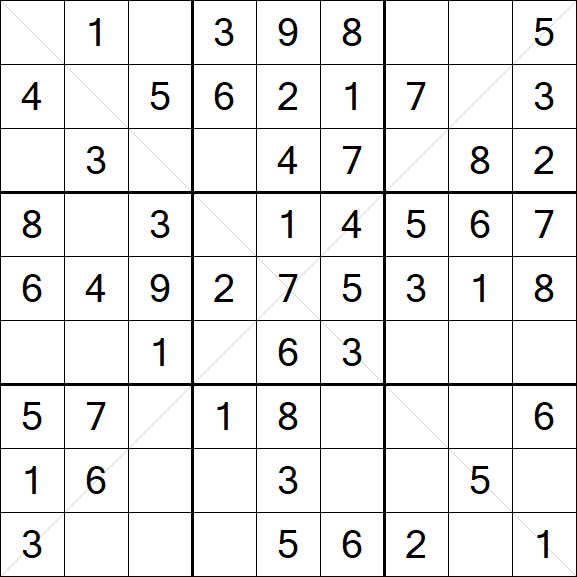 Sudoku X - Simple