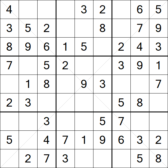 Sudoku X - Simple