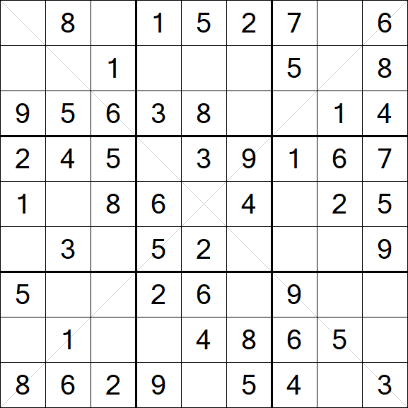 Sudoku X - Fácil