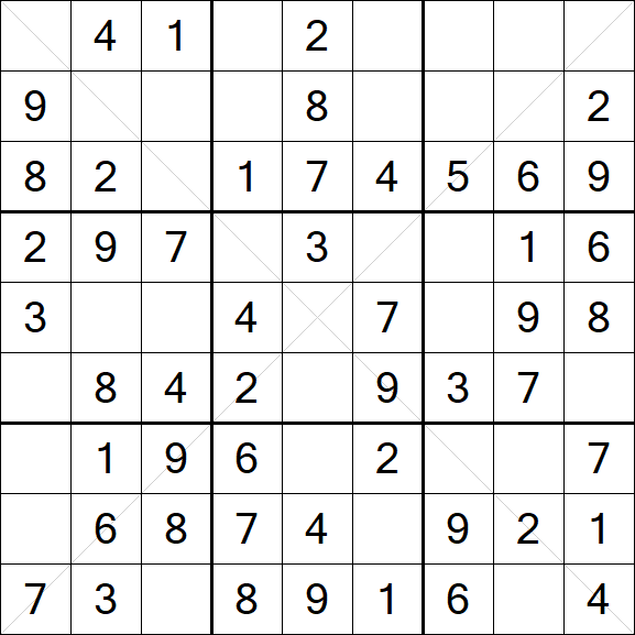 Sudoku X - Simple