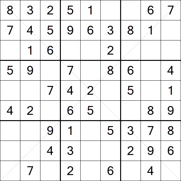 Sudoku X - Simple