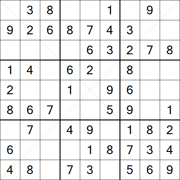 Sudoku X - Simple