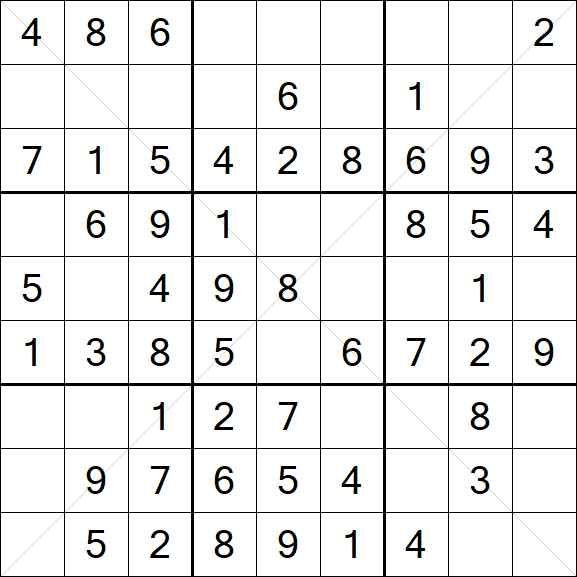 Sudoku X - Simple