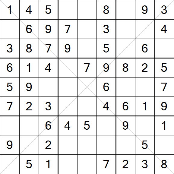 Sudoku X - Easy