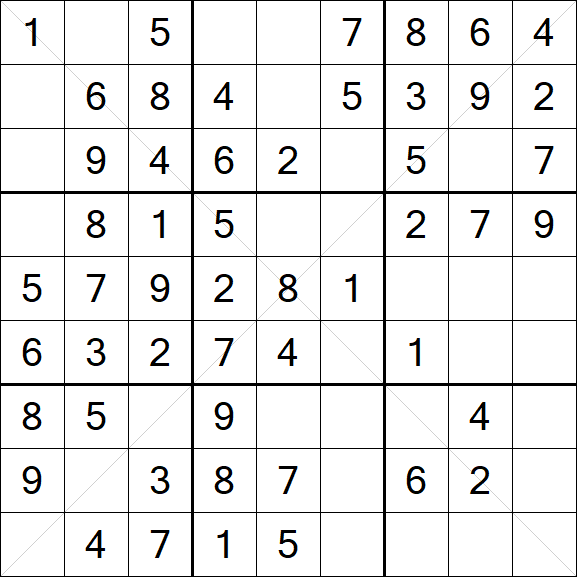Sudoku X - Simple