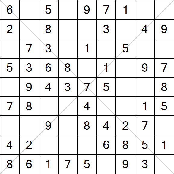 Sudoku X - Simple