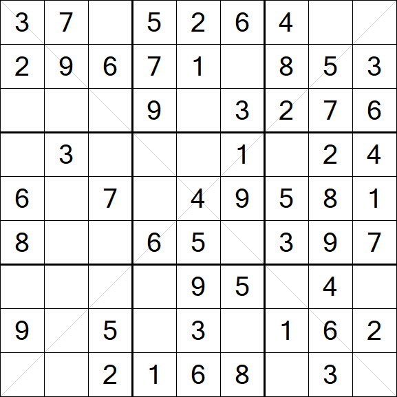Sudoku X - Simple