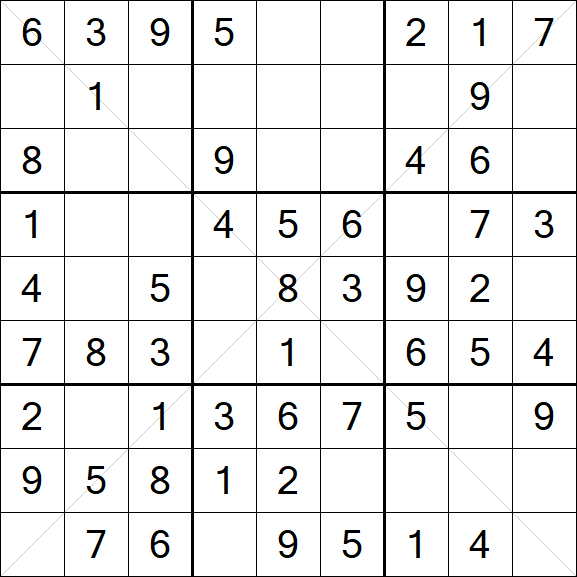 Sudoku X - Simple