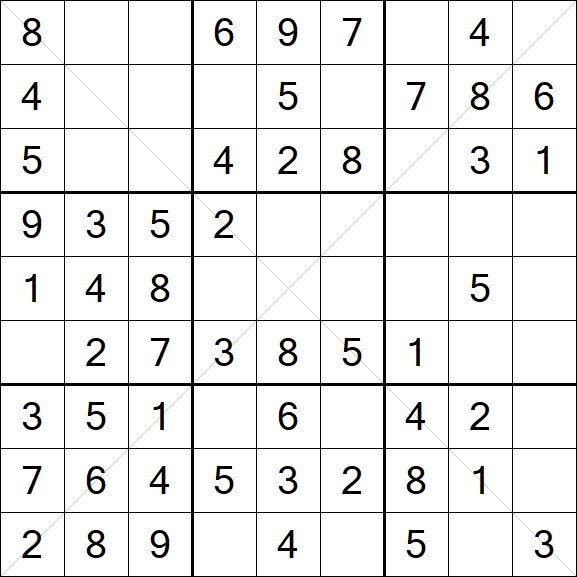 Sudoku X - Simple