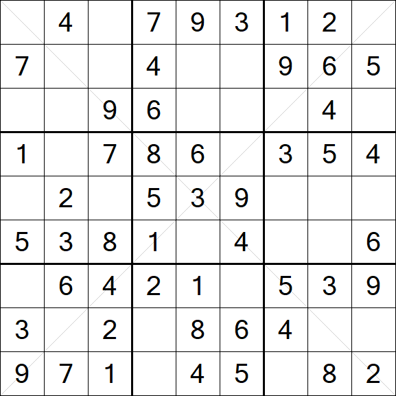 Sudoku X - Simple