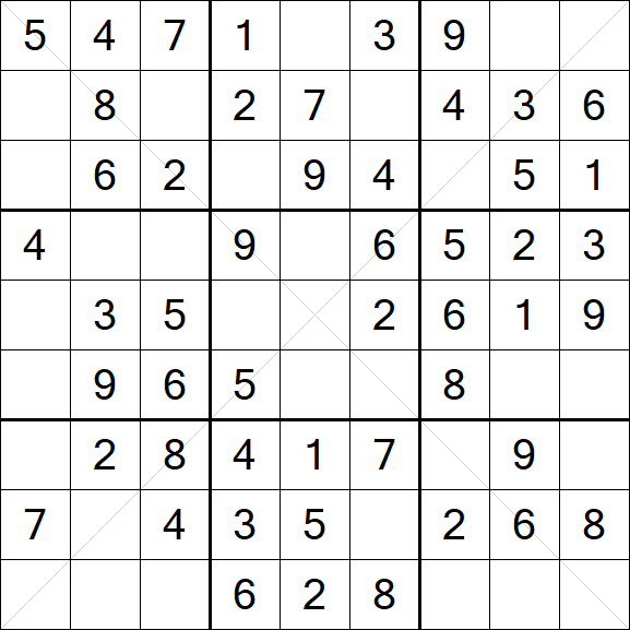 Sudoku X - Simple