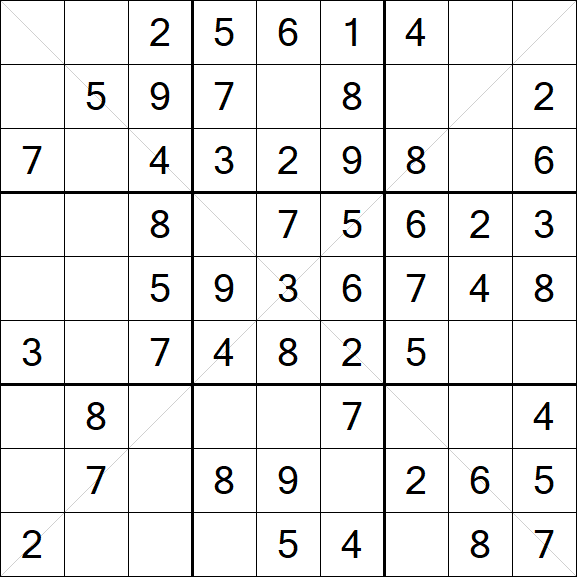 Sudoku X - Simple
