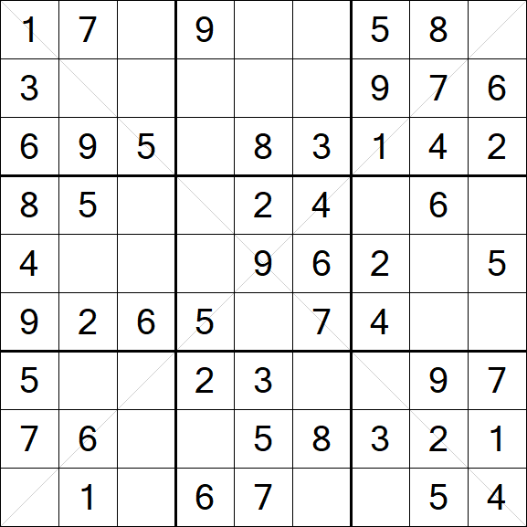 Sudoku X - Simple