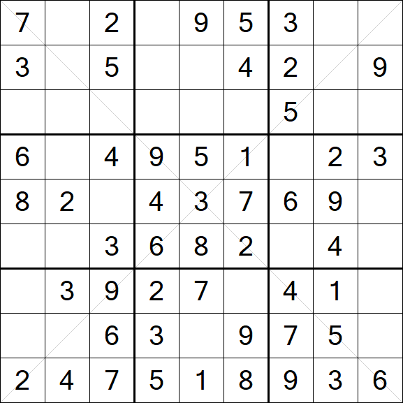 Sudoku X - Simple