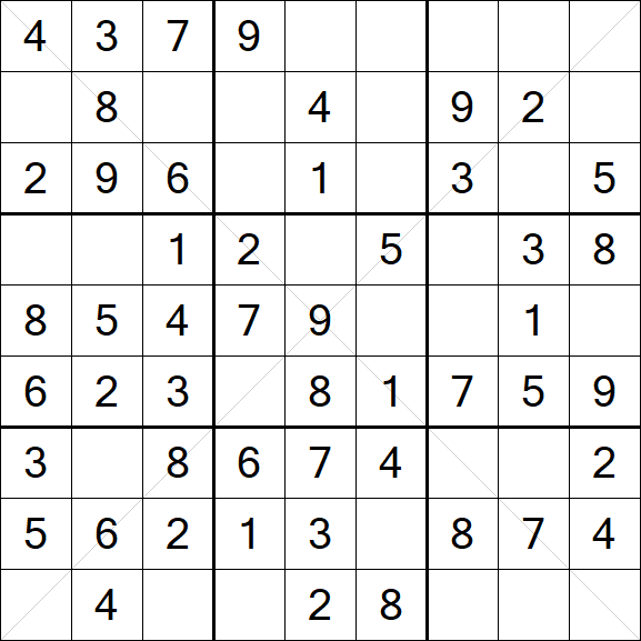Sudoku X - Simple