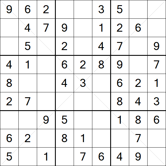 Sudoku X - Simple