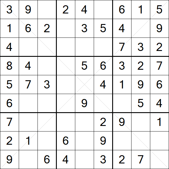 Sudoku X - Einfach