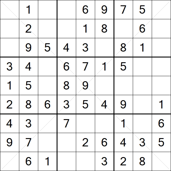Sudoku X - Einfach