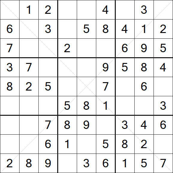 Sudoku X - Einfach