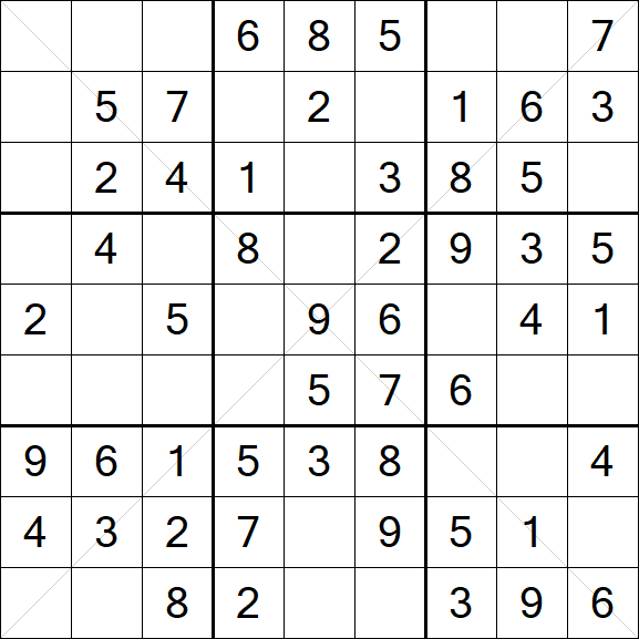 Sudoku X - Fácil
