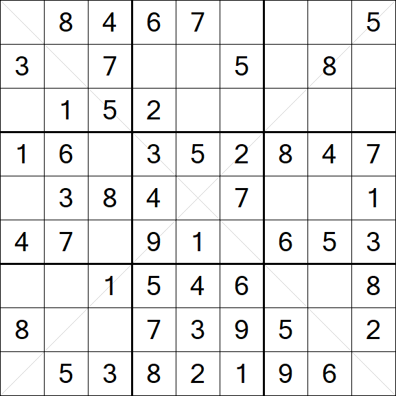 Sudoku X - Easy