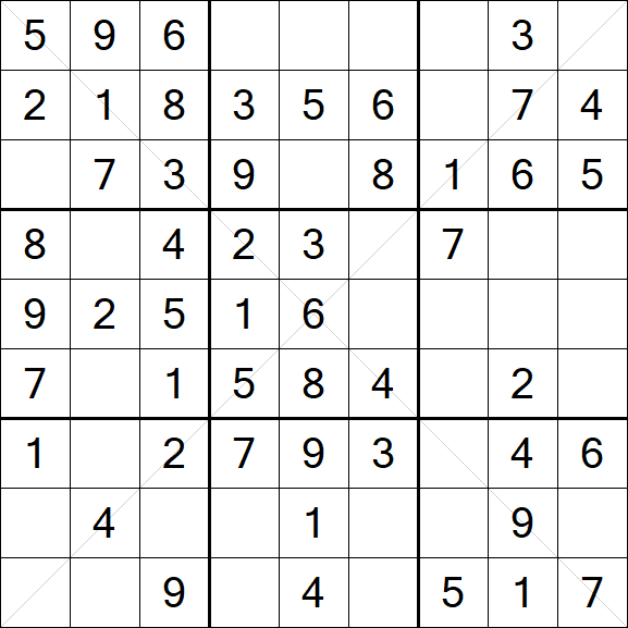 Sudoku X - Fácil