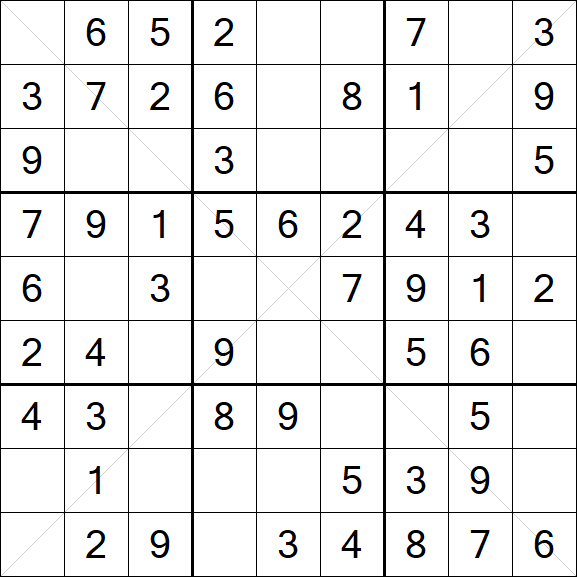 Sudoku X - Fácil