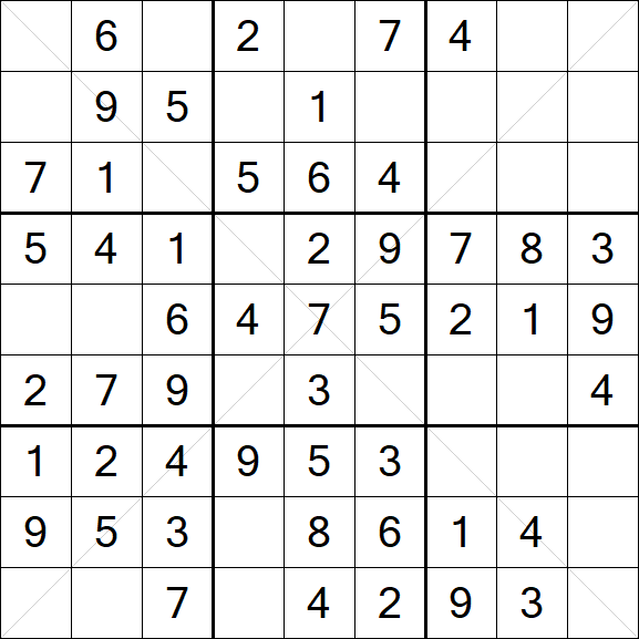Sudoku X - Fácil