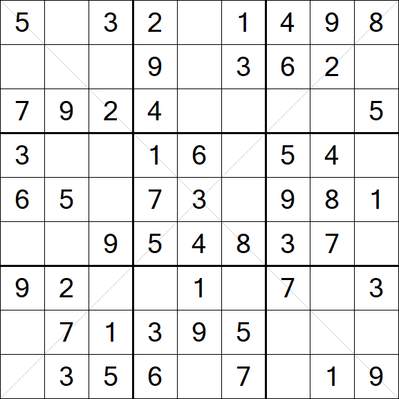 Sudoku X - Fácil