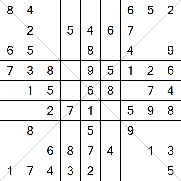 Sudoku X - Fácil