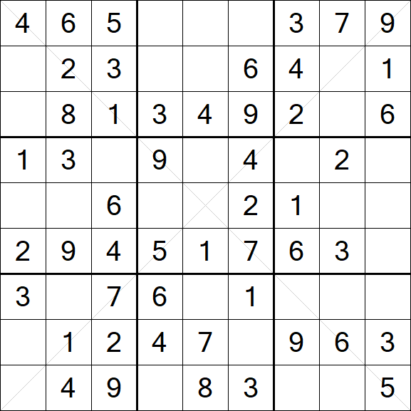 Sudoku X - Easy