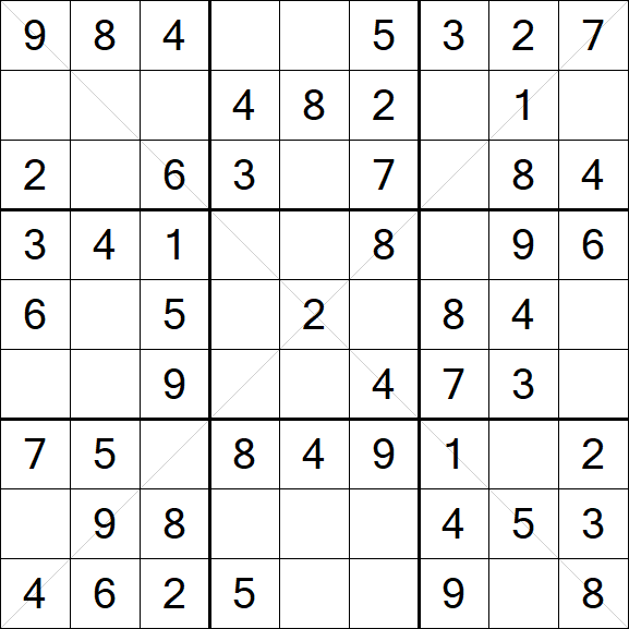Sudoku X - Fácil