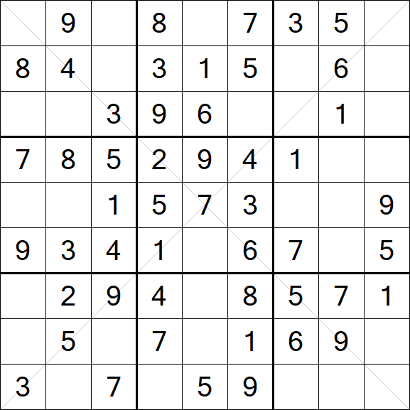 Sudoku X - Fácil
