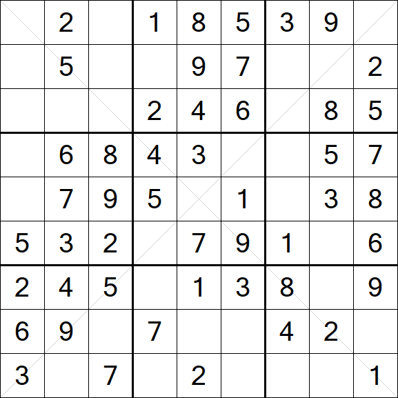 Sudoku X - Fácil