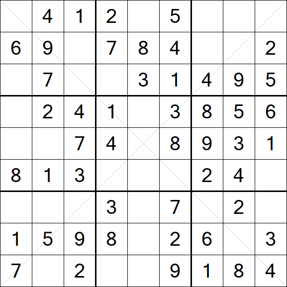 Sudoku X - Fácil