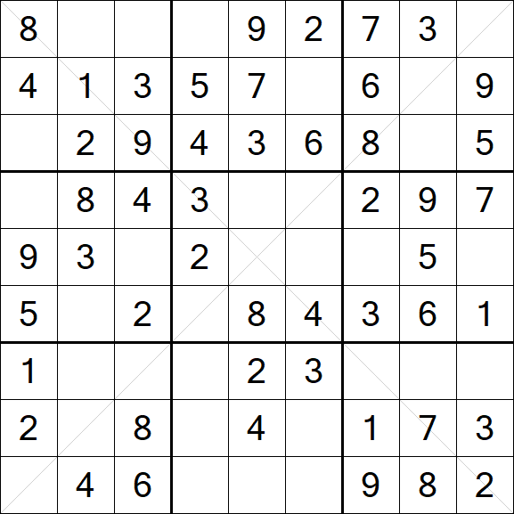 Sudoku X - Fácil