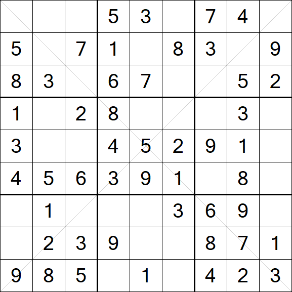Sudoku X - Fácil