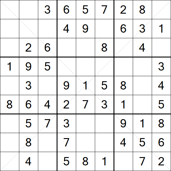 Sudoku X - Fácil