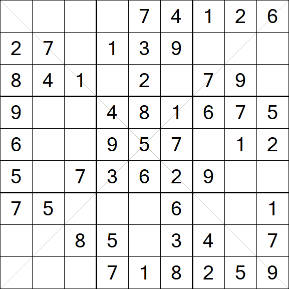 Sudoku X - Fácil