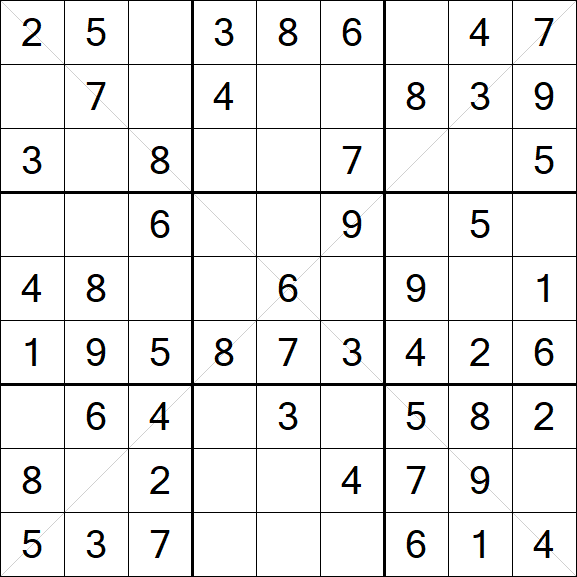 Sudoku X - Fácil